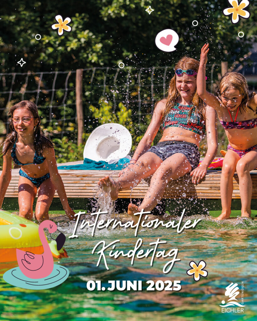 internationaler Kindertag, Kinder spielen im Pool