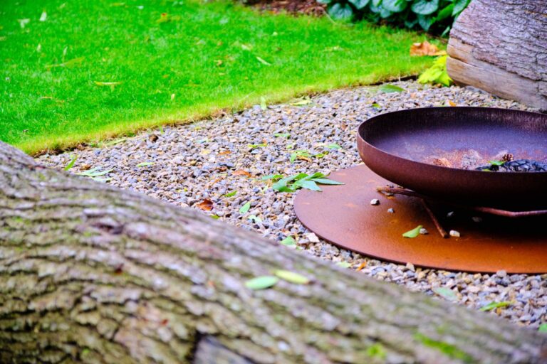 Nahaufnahme Feuerschale