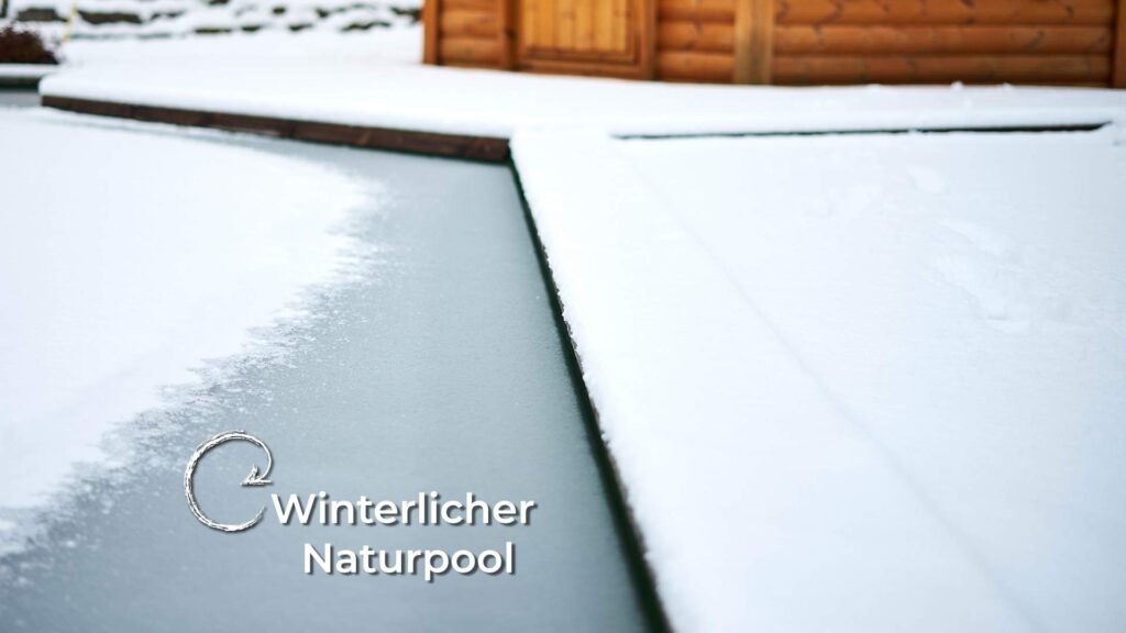 Gefrorener Naturpool