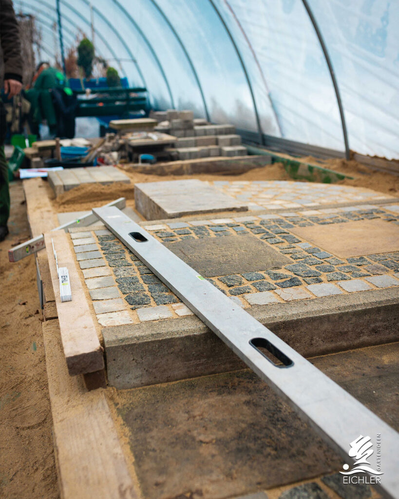 Lernstelle für Azubis für Pflasterarbeiten