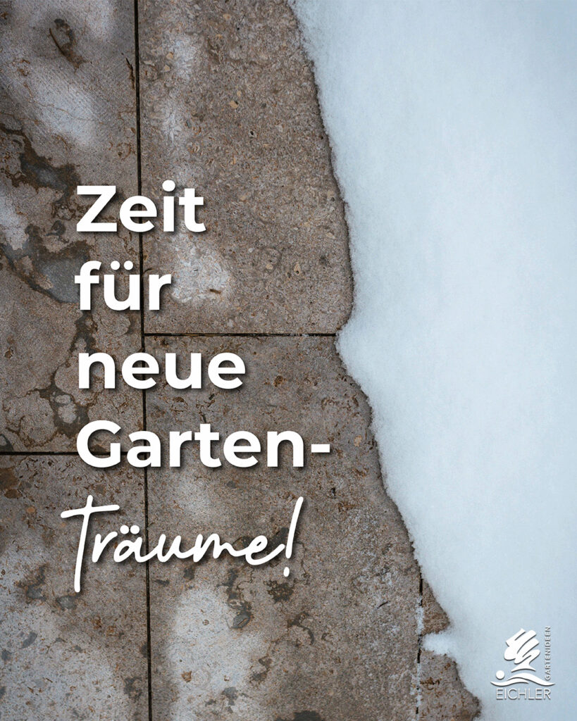 Eichler Gartenideen Naturstein zur Hälfte Bedeckt mit Schnee